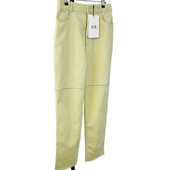 SIR. The Label Esther Pants Pistachio High Rise Straight Leg SIR Size 2 US 6 NWT - Picture 8 of 12